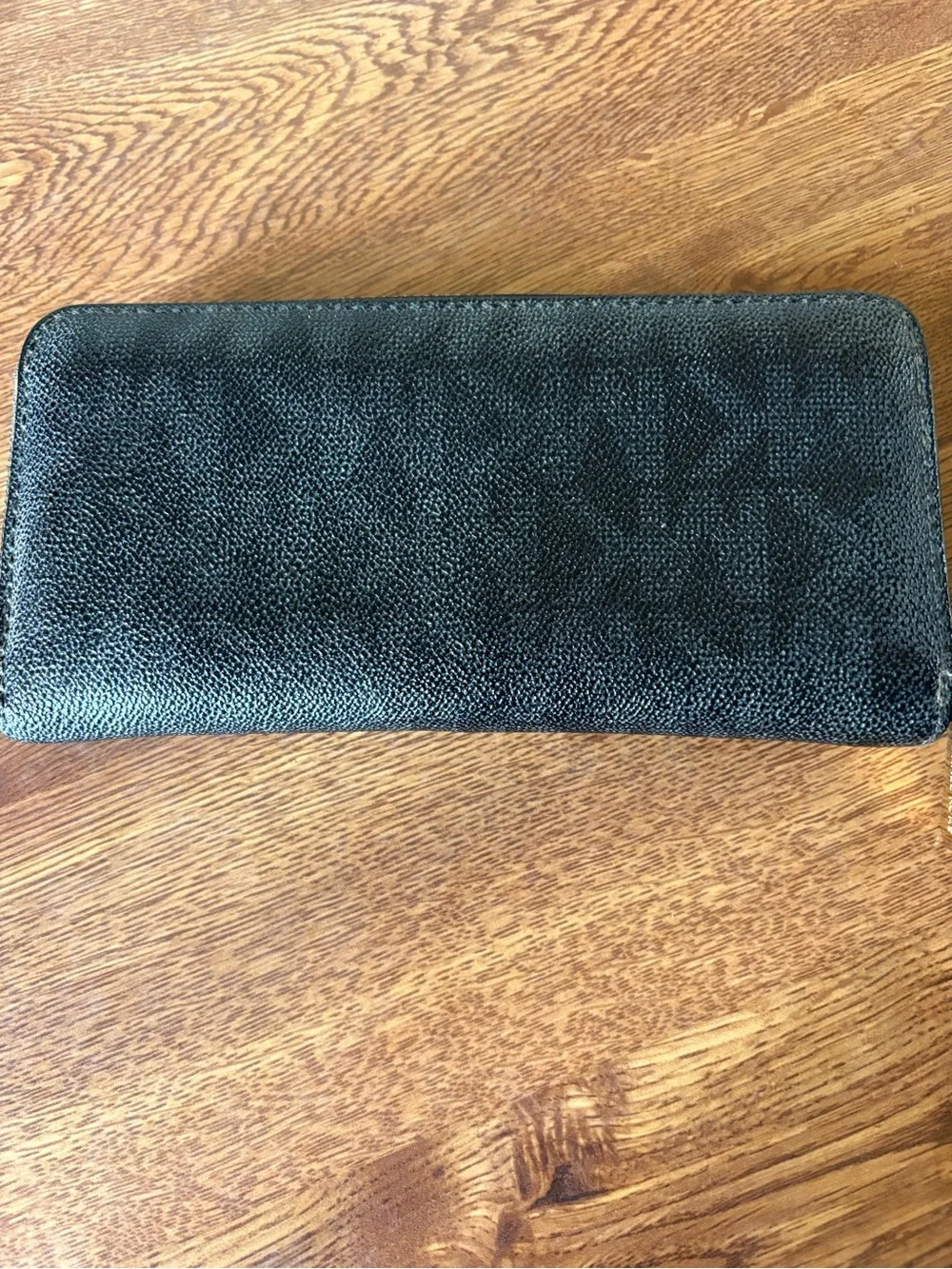 Michael Kors Genuine Black Leather Logo Jet Set Wallet
